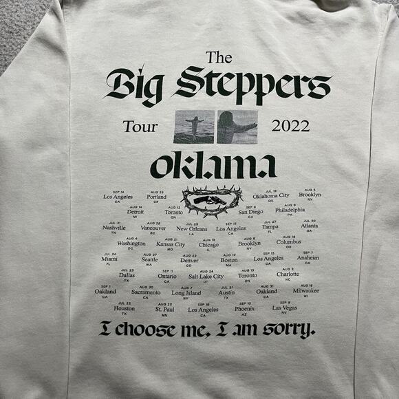 Kendrick Lamar Hoodie Mens Small The Big Steppers Tour Oklama Concert Sweatshirt - Picture 9 of 16